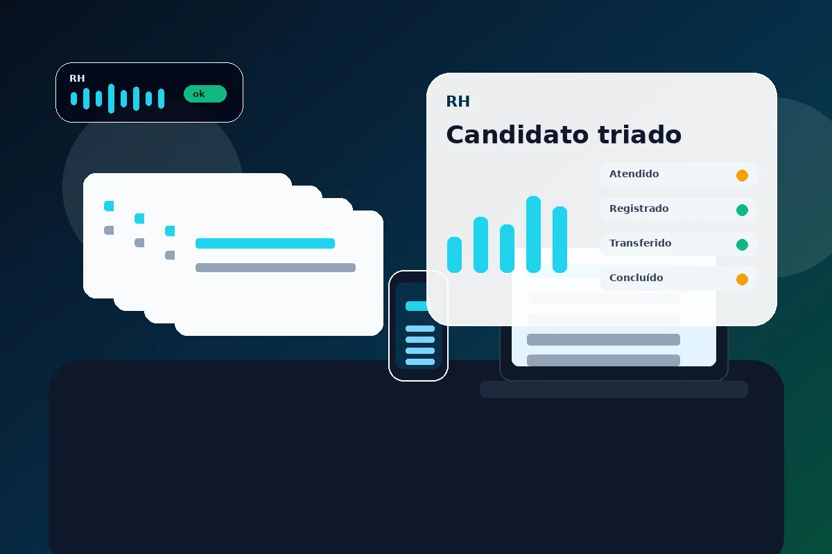 IA por telefone para RH, pré-entrevista e triagem de candidatos